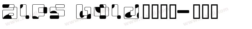 alps bold字体下载字体转换